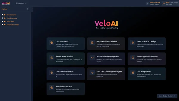 VeloAI Interface